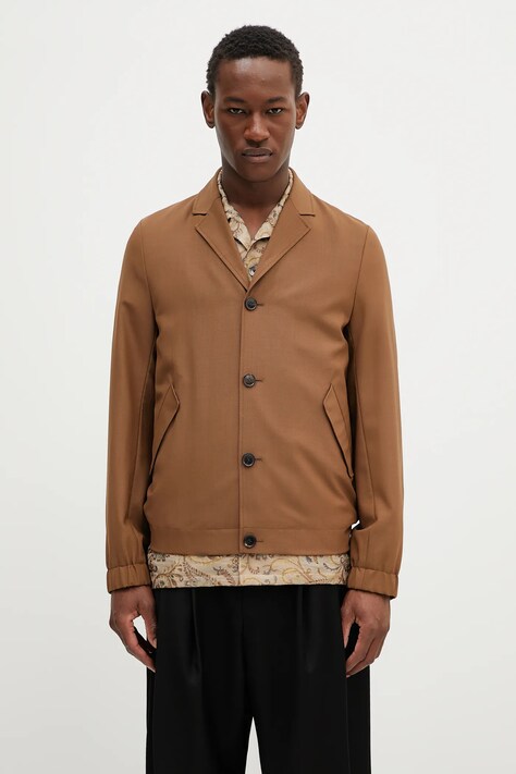 Paul Smith sacou de lână culoarea maro, M1R-440Z-P00108