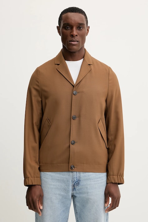 Шерстяной пиджак Paul Smith цвет коричневый M1R-440Z-P00108