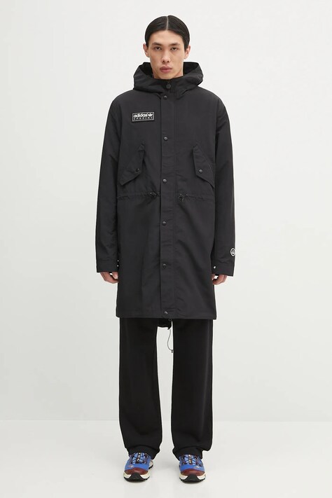 adidas Originals parka adidas originals x SPZL Halewood kolor czarny przejściowa JY0564