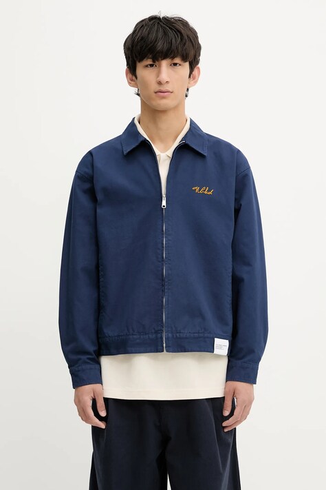 NEIGHBORHOOD kurtka bawełniana Zip Work Jacket kolor granatowy przejściowa 251TSNH.JKM02