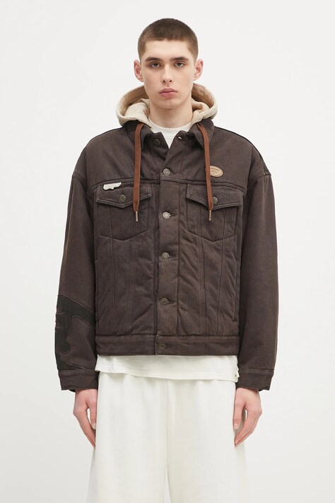 AAPE denim jacket Main brown color AAPJKM7679XAN