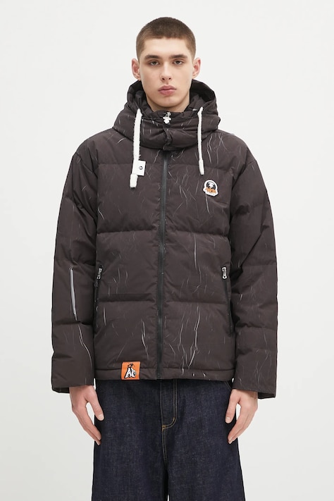 Куртка AAPE Main Down колір чорний зимова AAPDNM7665XXN