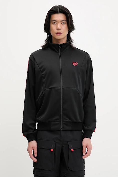 Кофта Human Made колір чорний з аплікацією HM29JK028