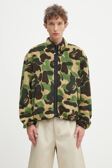 A Bathing Ape reversible jacket ABC camo boa ripstop reversible green color 1K80140010
