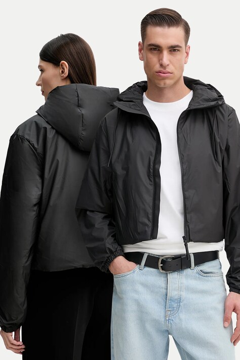 Rains geacă Lohja Short Insulated Jacket W3T1 culoarea negru, de tranzitie, 15780