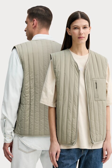 Rains vesta Banja Liner Vest T1 culoarea verde, de tranzitie, 21660