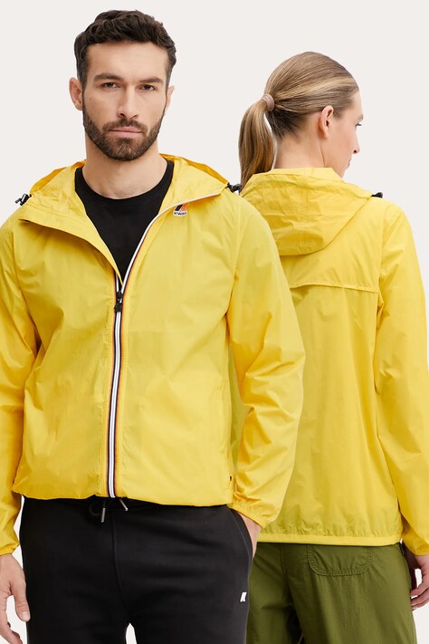 K-Way geacă culoarea galben, de tranzitie, K2123ZW