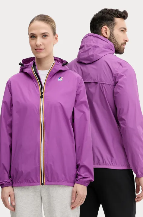 Куртка K-Way колір фіолетовий перехідна K2123ZW