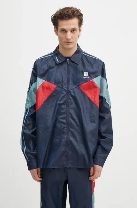Martine Rose kurtka Shirt Track kolor granatowy przejściowa 172WP10504
