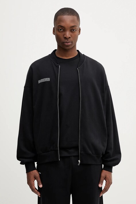 Pangaia kurtka Midweight Bomber Jacket kolor czarny przejściowa 10002360