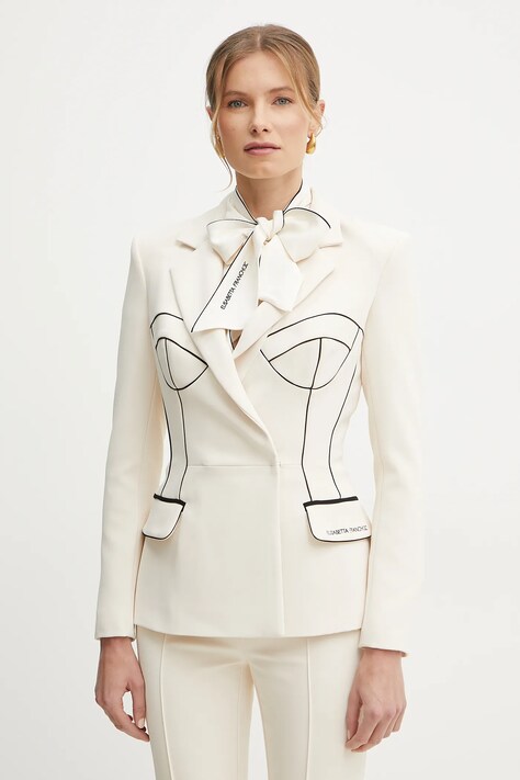 Sako Elisabetta Franchi béžová barva, GI12951E2