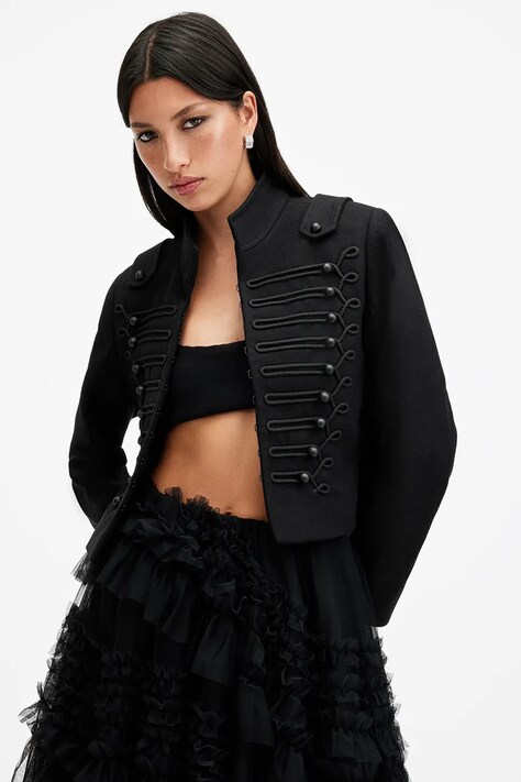 AllSaints giacca in lana RUMMY colore nero  W029OC