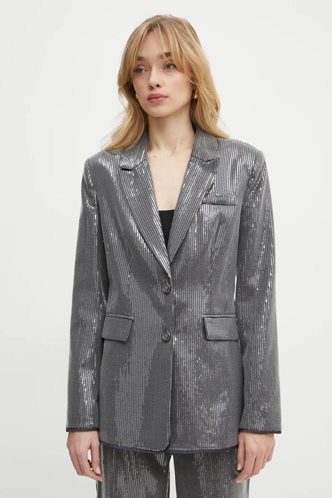 Guess zakó NEW DORIS szürke, mintás, egysoros gombolású, W5RN48 WGX40