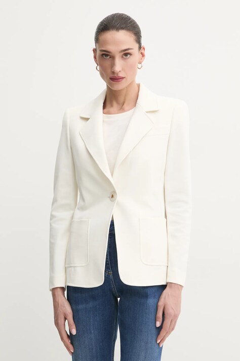 Σακάκι Luisa Spagnoli χρώμα: μπεζ, 541953