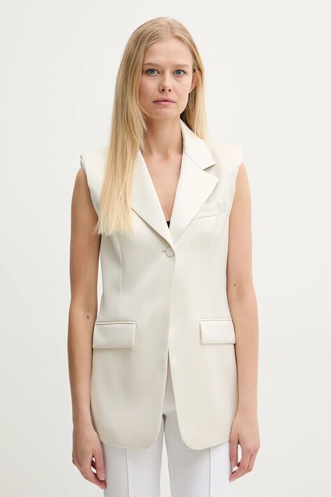 Patrizia Pepe vesta culoarea bej, un singur rand de nasturi, 2S1523 A563