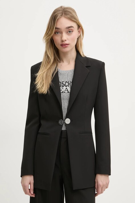 Suknjič Moschino Jeans črna barva, 0506 3225