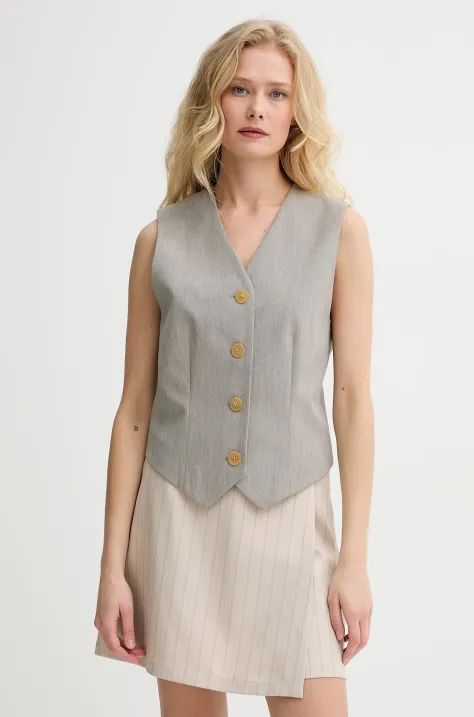 By Malene Birger vesta OCCA culoarea gri, un singur rand de nasturi, 103012