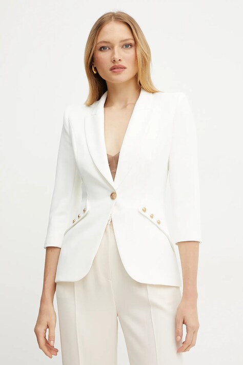 Elisabetta Franchi sacou culoarea bej, un singur rand de nasturi, uni, GI16452E2