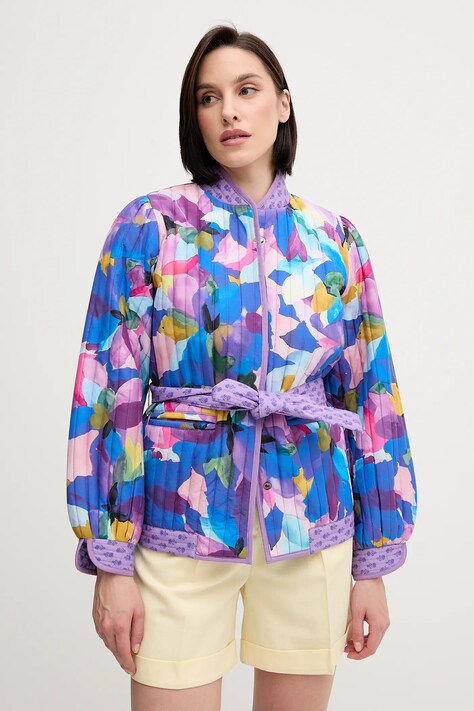 La Petite Française geacă VICKY culoarea violet, de tranzitie, VICKY