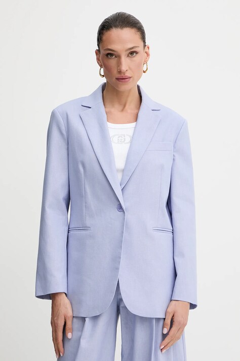 Liu Jo sacou de in un singur rand de nasturi, uni, WA5080.T1812