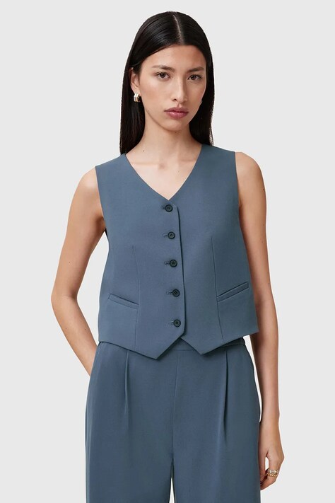 AllSaints vesta ALEIDA un singur rand de nasturi, W005QC