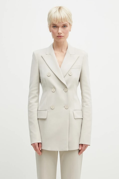 Σακάκι Sportmax Frizzo χρώμα: μπεζ, 2512911011600
