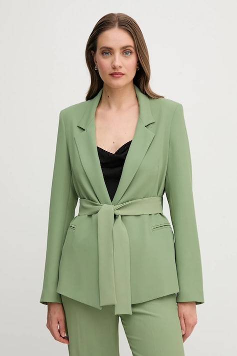 Sandro Ferrone sacou culoarea verde, desfacut, neted, S25XBEFASTY