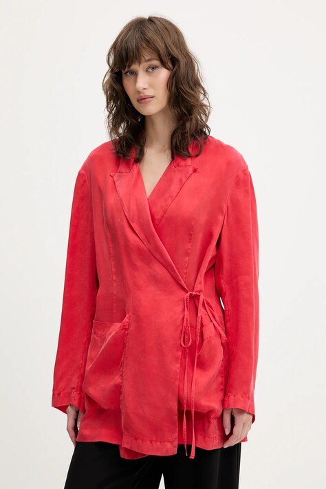 Bimba Y Lola sacou culoarea rosu, un singur rand de nasturi, neted, 251BR4003.11231