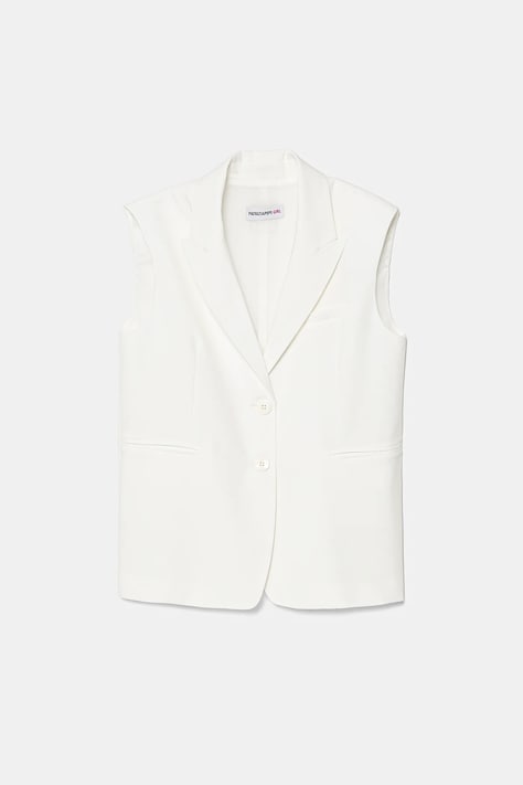 Детский жилет Patrizia Pepe W146 цвет белый 7S0278