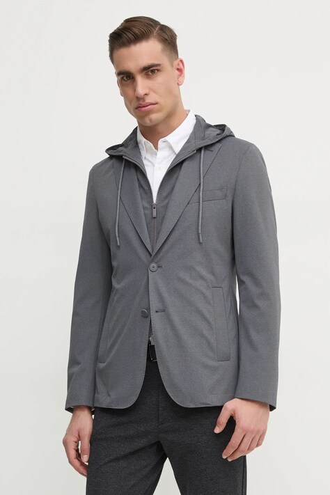 BOSS sacou barbati, culoarea gri, 50535058
