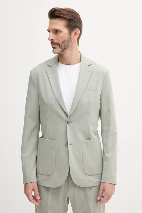 Піджак Sisley колір зелений 2KKQSW026