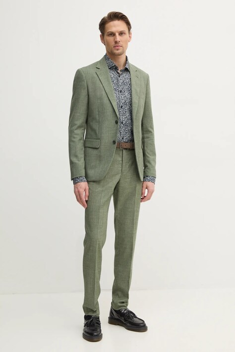 Костюм Lindbergh мужской цвет зелёный меланж 30-606034
