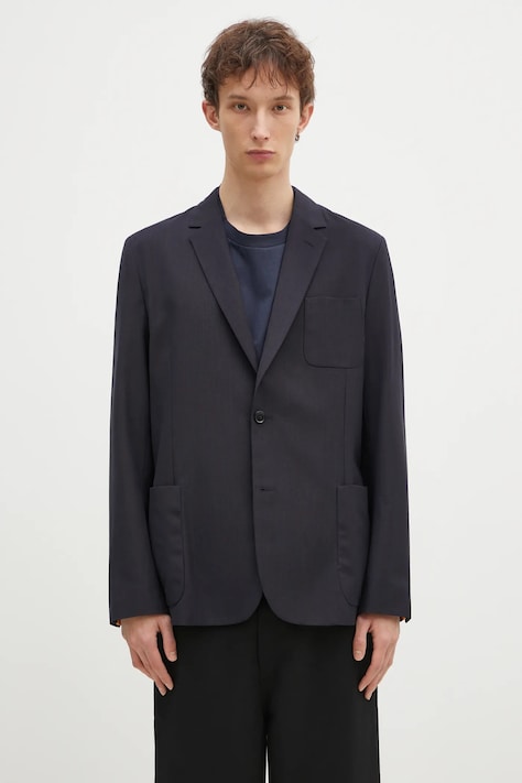Paul Smith sacou din lână culoarea bleumarin, M1R-2321-P02571