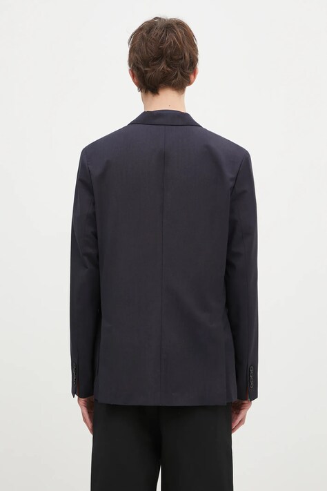 Піджак з домішкою вовни Paul Smith — SS25-KZM023, темно-синій — фото 3