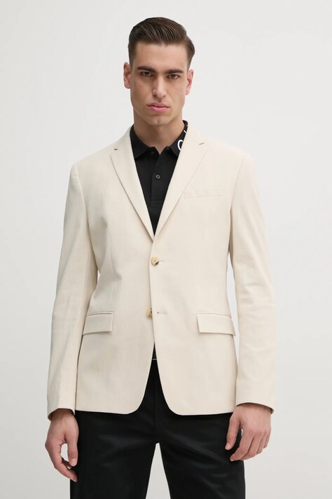 Calvin Klein sacou bărbați, culoarea bej, K10K113926