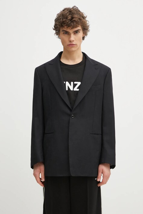 Needles wool blazer Tuxedo men's black color QV094