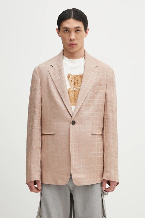Our Legacy linen blazer Unconstructed Shinjuku Blazer beige color M2250UH