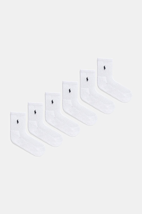 Polo Ralph Lauren sosete copii 6-pack culoarea alb, 442974056001