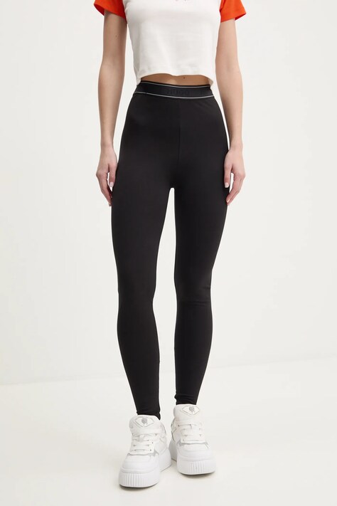 Hugo Blue colanti femei, culoarea negru, neted, 50531190