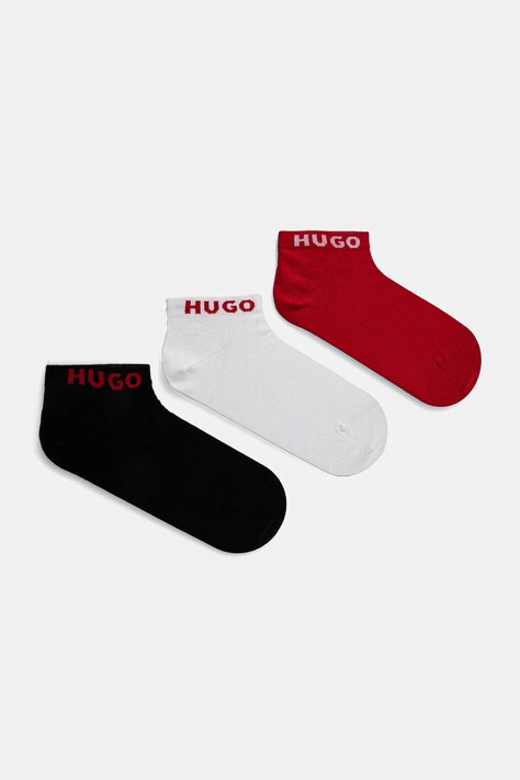 HUGO zokni 3 pár fehér, női, 50516397