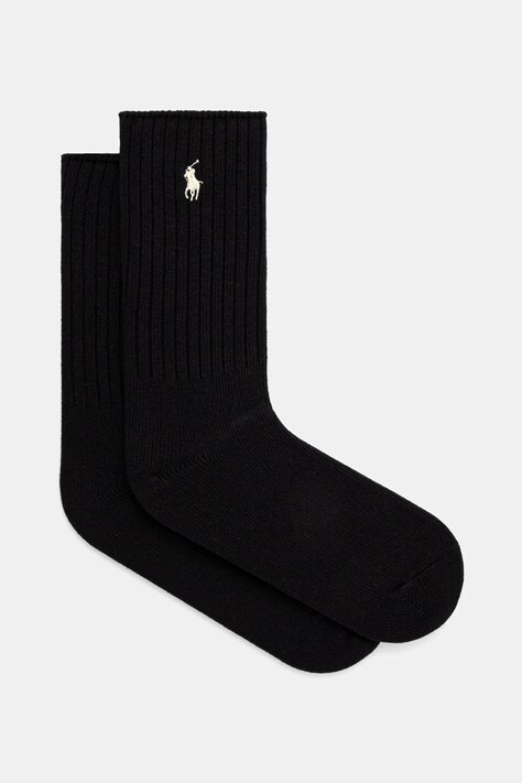 Polo Ralph Lauren sosete femei, culoarea negru, 455846847
