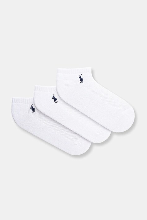 Polo Ralph Lauren șosete 3-pack femei, culoarea alb, 455972885
