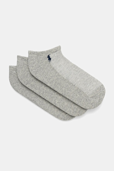 Polo Ralph Lauren șosete 3-pack femei, culoarea gri, 455972885