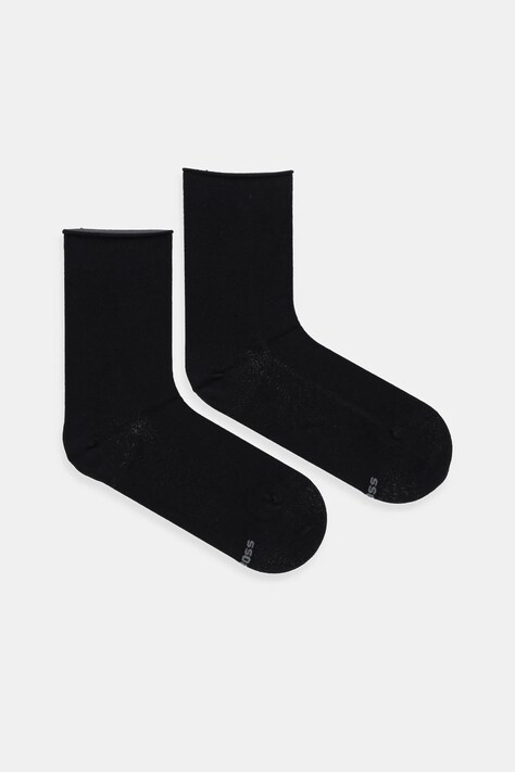 BOSS sosete 2-pack femei, culoarea negru, 50530397