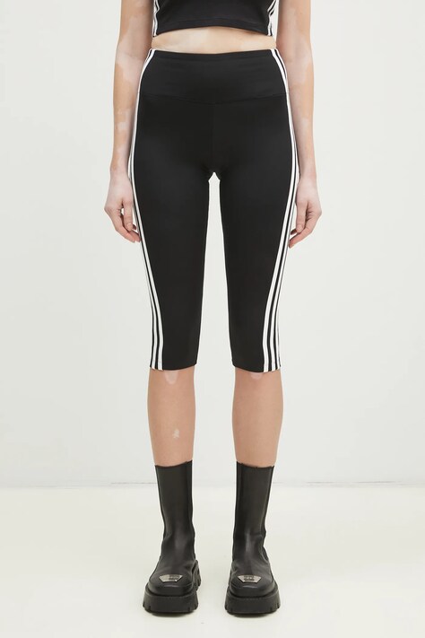 adidas Originals leggings 3S CAPRI LGNS women's black color JD5019