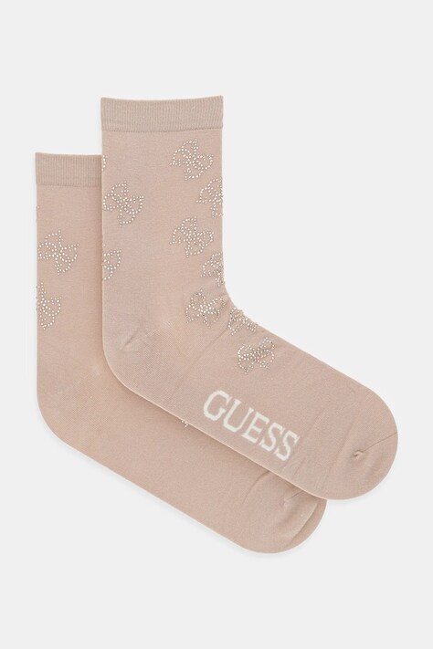 Шкарпетки Guess колір бежевий O5RY02 KBZU0
