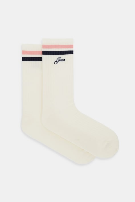 Guess skarpetki COLLEGE damskie kolor beżowy V5RZ04 Z3LH0