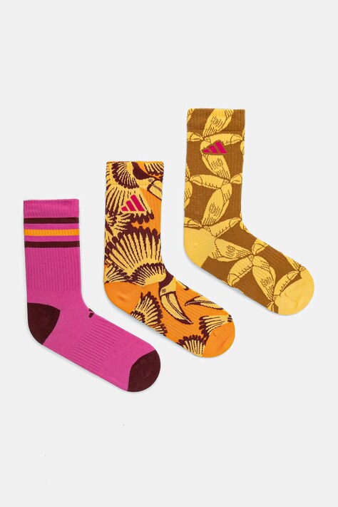 Ponožky adidas x Farm Rio 3-pack dámské, více barev, JJ1688