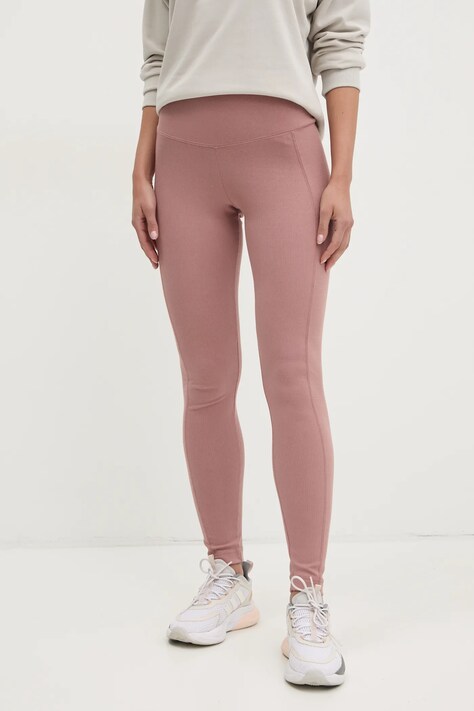 adidas colanti ALL SZN RIB femei, culoarea roz, neted, JJ1246