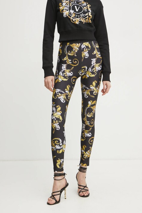 Pajkice Versace Jeans Couture ženske, črna barva, 78HAC101 JS470